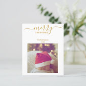 Budget Eén Foto Modern Minimalistisch Kerstmis  (Staand voorkant)