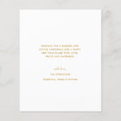 Budget Eén Foto Modern Minimalistisch Kerstmis  (Achterkant)