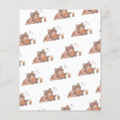 Budget Een Happy Camper 1e verjaardag Uitnodiging (Achterkant)