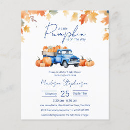 Budget Een Kleine Pompoen Op Weg Baby Shower