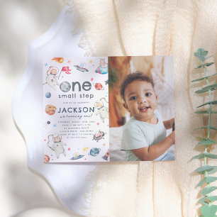 budget Een kleine stap ruimte 1e verjaardag foto