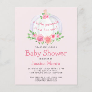 Budget een kleine uitnodiging tot Baby shower