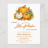 Budget een kleine uitnodiging tot Baby shower (Voorkant)