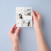 Budget Eenvoudig Collage Weddenschap Bedankt Flyer (Hand)