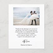 Budget Eenvoudig Collage Weddenschap Bedankt Flyer (Achterkant)