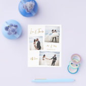 Budget Eenvoudig Collage Weddenschap Bedankt Flyer (Enkel)