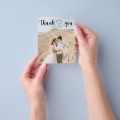 Budget Eenvoudig hartscript bruiloft Hartelijk dan Flyer (Hand)