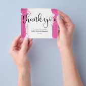 Budget Eenvoudig huwelijk Dank je wel. Flyer (Hand)