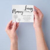 Budget Eenvoudig in liefdevol geheugen Sympathiebr Flyer (Hand)