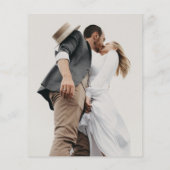 BUDGET Eenvoudig Rood Rand Script Foto Bruiloft (Achterkant)