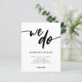 BUDGET Eenvoudig zwart-wit script dat we doen brui (Staand voorkant)