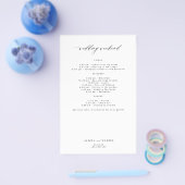 Budget eenvoudige bruiloft weekend reisschema sjab flyer (Enkel)