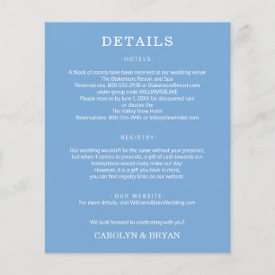 Budget Eenvoudige Huwelijksdetails Bijlage Flyer