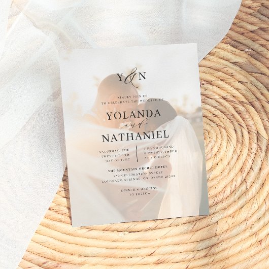 Budget Eenvoudige Initialen & Calligrafie Foto Bru