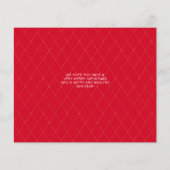 BUDGET Eenvoudige minimale rode fotocollage Kerstm (Achterkant)