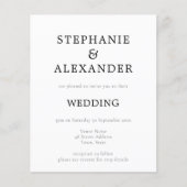 Budget Eenvoudige QR Code Black White Weduwen Uitn (Voorkant)