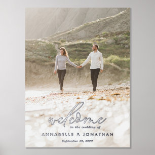 Budget eenvoudige trouwfoto welkom eucalyptus folie afdrukken