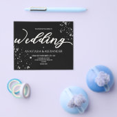 Budget Eenvoudige trouwuitnodiging. Flyer (Enkel)