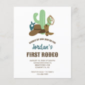 Budget Eerste Rodeo Verjaardag 1e Cowboy Western (Voorkant)