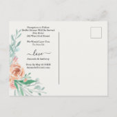 Budget élégance invitation réception rsvp carte po (Dos)