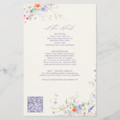 Budget elegant all in one wedding invitation flyer (Achterkant)