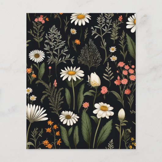 Budget Elegant Boho Wildflower Bruiloft (Achterkant)