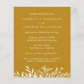 Budget Elegant Botanical Mustard Boho Wedding (Voorkant)