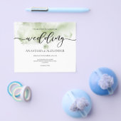 BUDGET/Elegant bruiloft uitnodiging. Uitnodiging Flyer (Enkel)