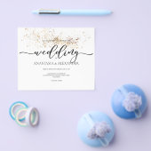 BUDGET/Elegant bruiloft uitnodiging. Uitnodiging Flyer (Enkel)