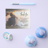 Budget Elegant Calligraphy Photo Weddenschap Harte Flyer (Enkel)