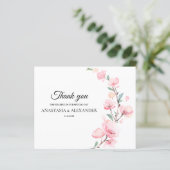 Budget Élégant Carte de remerciements. (Debout devant)