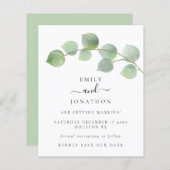 Budget Elegant Eucalyptus Feuilles Enregistrer la (Devant / Derrière)