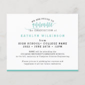 BUDGET Elegant Eucalyptus Fotoaankondiging Afstude (Achterkant)