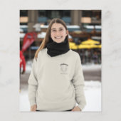 Budget Elegant Eucalyptus Photo Afstudeerder Invit (Achterkant)