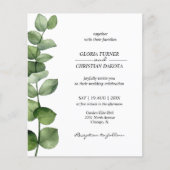 Budget Elegant Eucalyptus Weddenschap (Voorkant)
