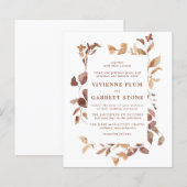 BUDGET Elegant Fall Leaves Weddenation (Voorkant / Achterkant)