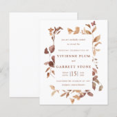 BUDGET Elegant Fall Leaves Weddenation (Voorkant / Achterkant)