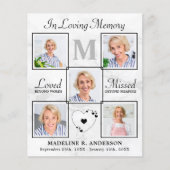 Budget Elegant Foto Collage Sympathie Dank u (Voorkant)