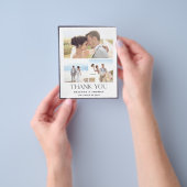 Budget Elegant Foto Weddenschap Hartelijk dank Flyer (Hand)