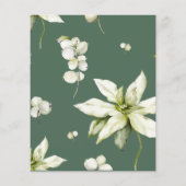 Budget Elegant Greenery Baby shower Flyer (Achterkant)