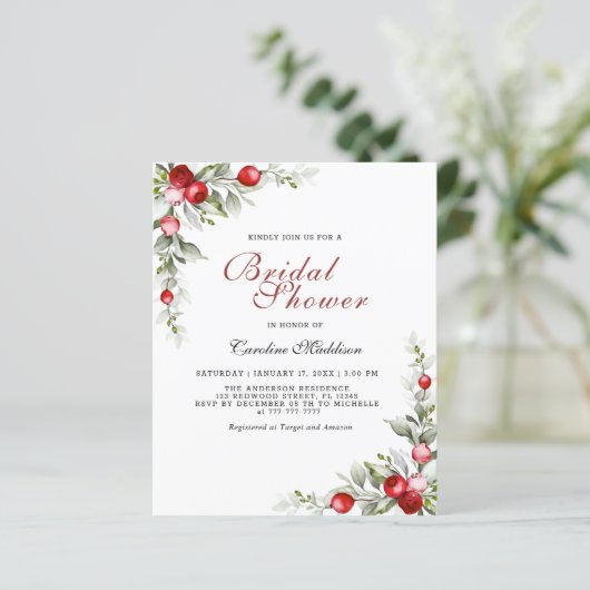 Budget Elegant Greenery Winter Vrijgezellenfeest F (Staand voorkant)