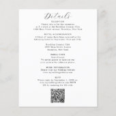 Budget Elegant Minimalistische RSVP QR Code Bruilo (Achterkant)
