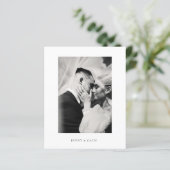 Budget Elegant Modern Script Wedding (Staand voorkant)