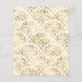 Budget Elegant Monogram Goud Script Modern Bruilof (Achterkant)