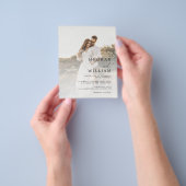 Budget Elegant Photo Wedding Invitation Flyer (Hand)