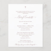 Budget Elegant Pink Abstract Foto Memorial (Achterkant)