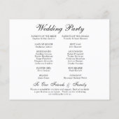 Budget Élégant programme de calendrier du jour de  (Dos)