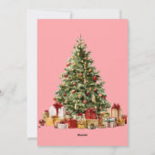 Budget Elegant Red Bow Christmas Photo Holiday Feestdagenkaart (Achterkant)