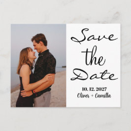 Budget elegant save the date trouwkaarten aankondigingskaart