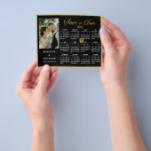 Budget Elegant Script 2024 Agenda De datum opslaan Flyer (Hand)